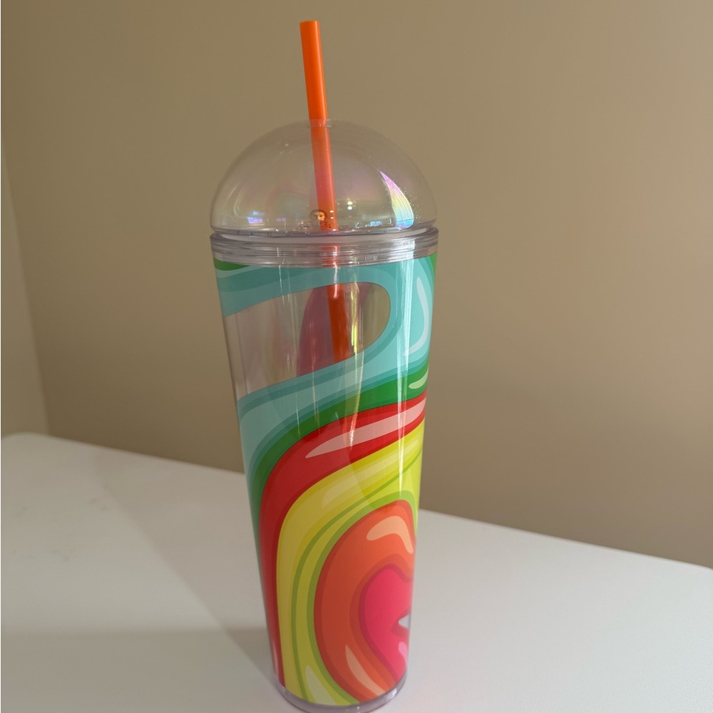 Colorful Swirl Venti Tumbler with Dome Lid Starbucks Summer Collection 2025 NWT